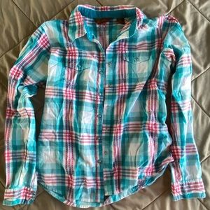 Aura by Wrangler Juniors Snap Down Top, Medium